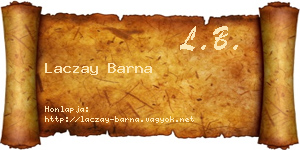 Laczay Barna névjegykártya